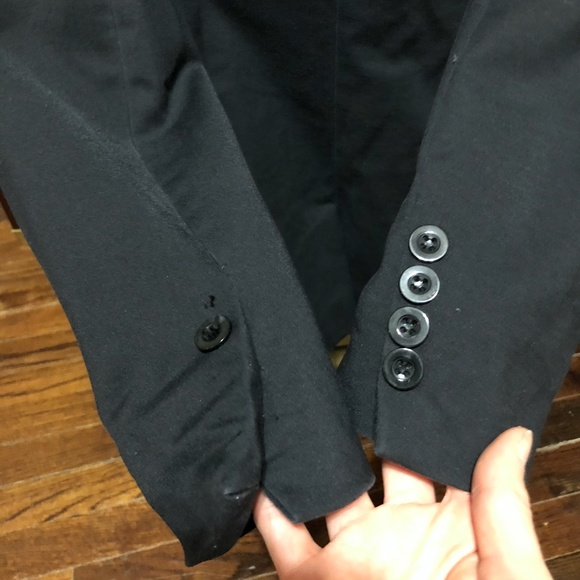 Black Blazer w/Tan Cloth & Stone Button Down - Picture 4 of 10